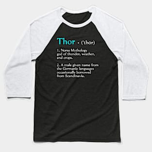 Thor God of Thunder Baseball T-Shirt